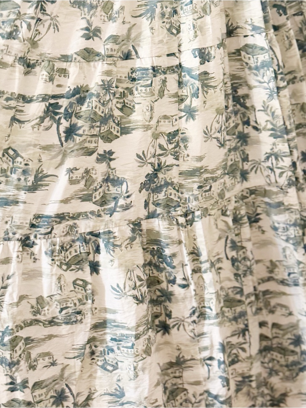 Abercrombie & Fitch Green Toile Maxi Dress XL - Picture 5 of 6